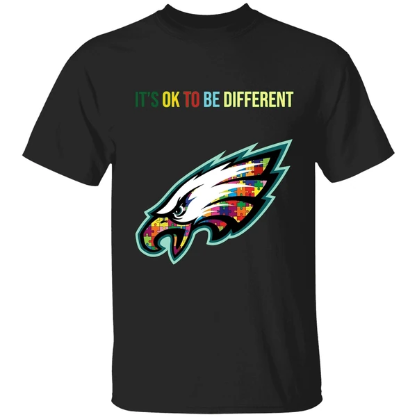 Philadelphia Eagles Autism Its Ok To Be Different Shirt