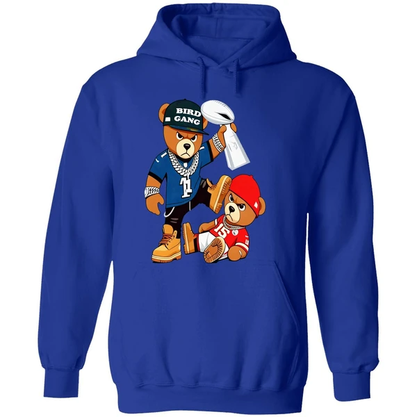 Philadelphia Eagles Beat Chiefs Teddy Bear Football Champions Hoodie - Image 7