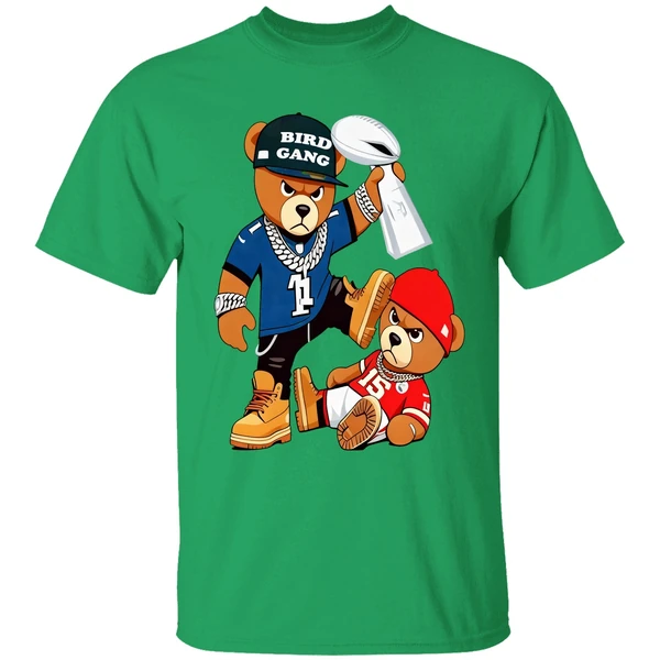 Philadelphia Eagles Beat Chiefs Teddy Bear Football Champions Shirt - Image 2
