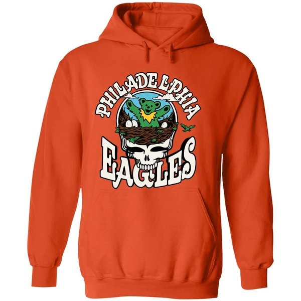 Philadelphia Eagles Grateful Dead Mascot Hoodie - Image 6