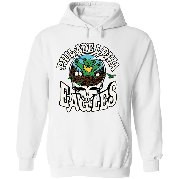 Philadelphia Eagles Grateful Dead Mascot Hoodie - Image 8
