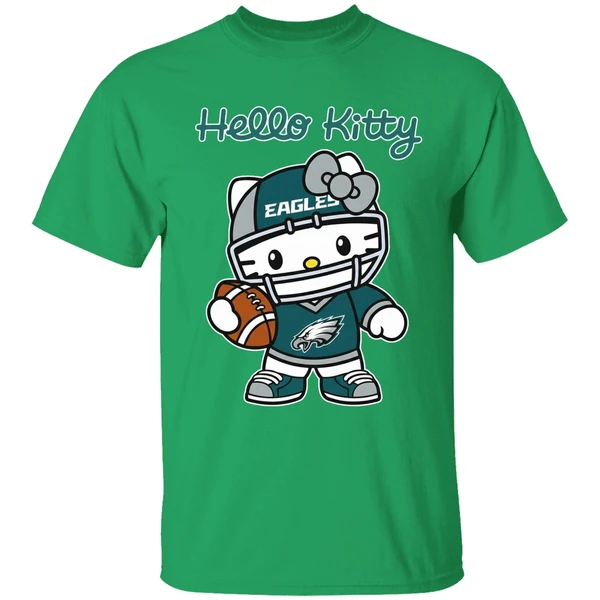 Philadelphia Eagles Hello Kitty Shirt - Image 2