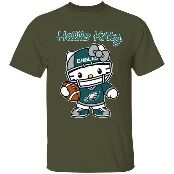 Philadelphia Eagles Hello Kitty Shirt - Image 4
