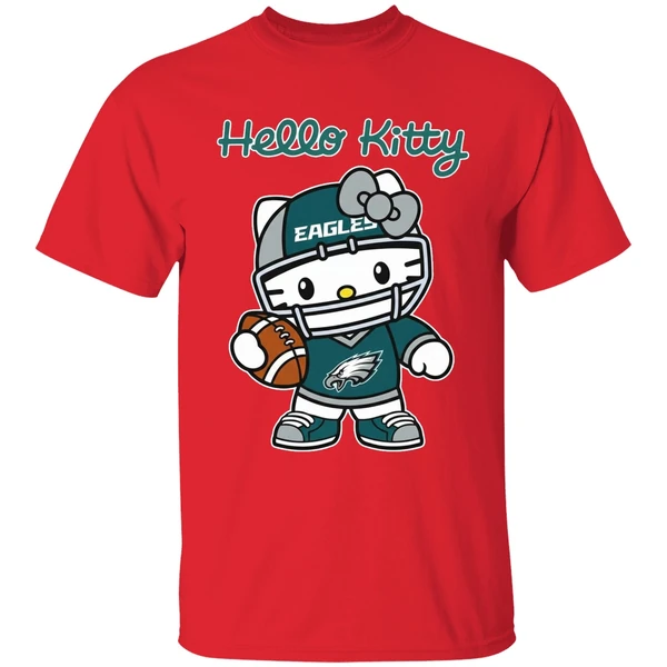 Philadelphia Eagles Hello Kitty Shirt - Image 7