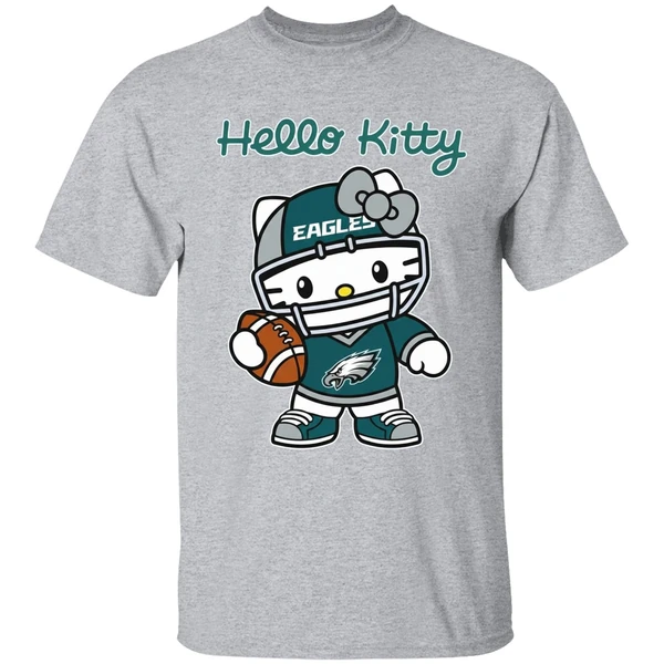 Philadelphia Eagles Hello Kitty Shirt - Image 9
