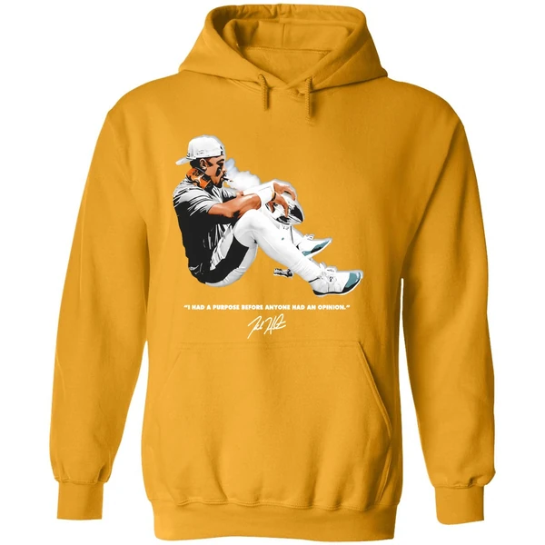 Philadelphia Eagles Jalen Hurts Cigar Trophy I Had A Purpose Before Anyone Had An Opinion Hoodie