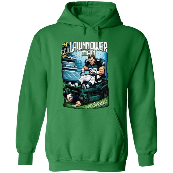 Philadelphia Eagles Landon Dickerson Lawnmower Man Hoodie - Image 2