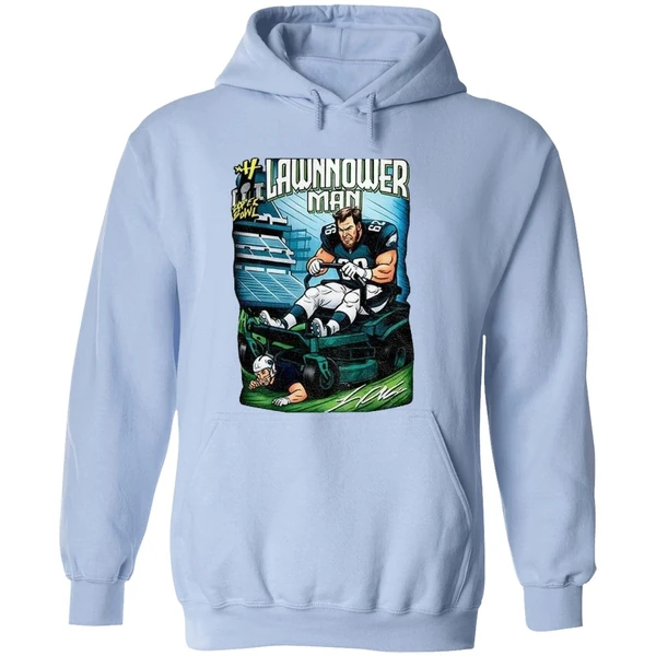 Philadelphia Eagles Landon Dickerson Lawnmower Man Hoodie - Image 4