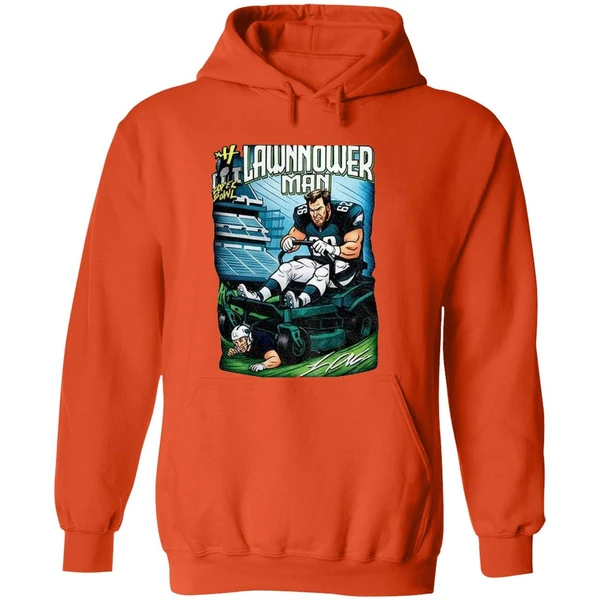 Philadelphia Eagles Landon Dickerson Lawnmower Man Hoodie - Image 6