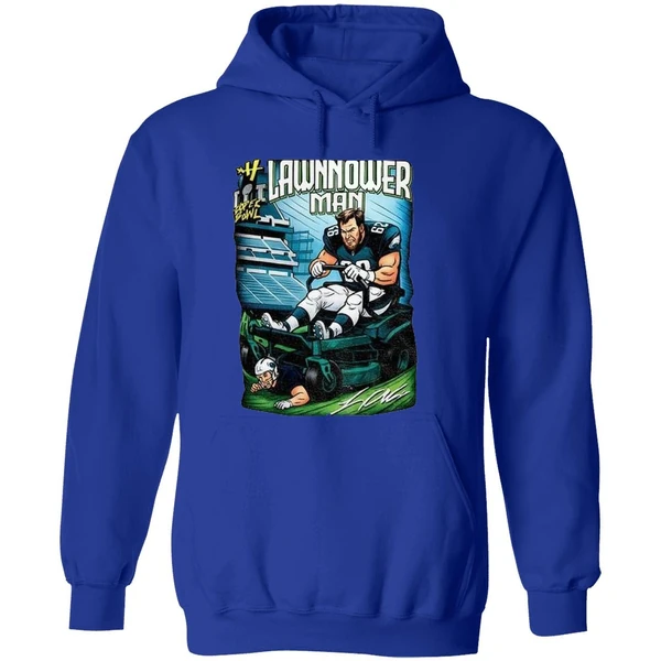 Philadelphia Eagles Landon Dickerson Lawnmower Man Hoodie - Image 7