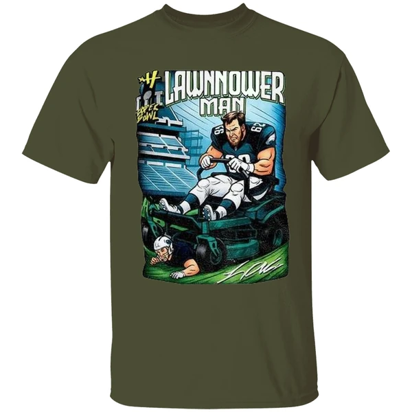 Philadelphia Eagles Landon Dickerson Lawnmower Man Shirt - Image 3
