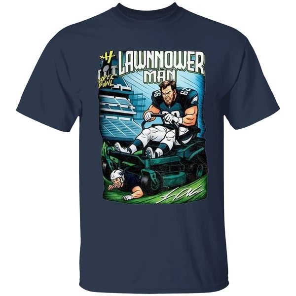 Philadelphia Eagles Landon Dickerson Lawnmower Man Shirt - Image 4