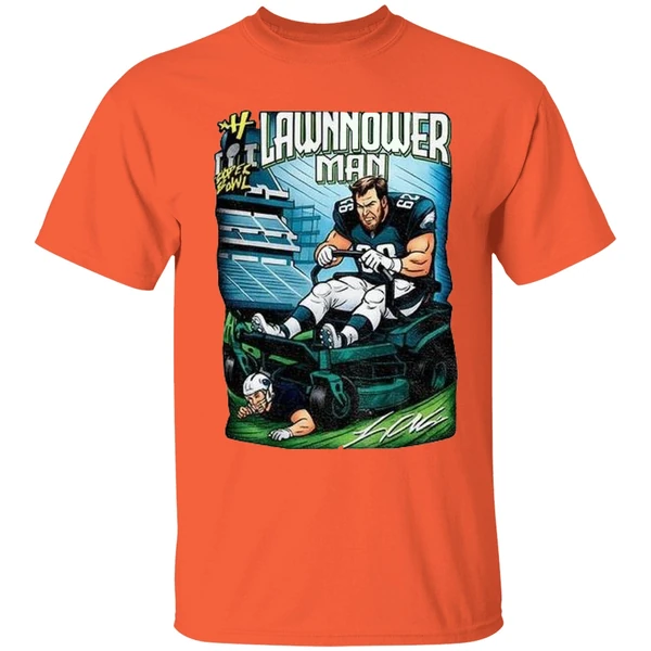 Philadelphia Eagles Landon Dickerson Lawnmower Man Shirt - Image 5