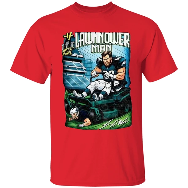 Philadelphia Eagles Landon Dickerson Lawnmower Man Shirt - Image 6