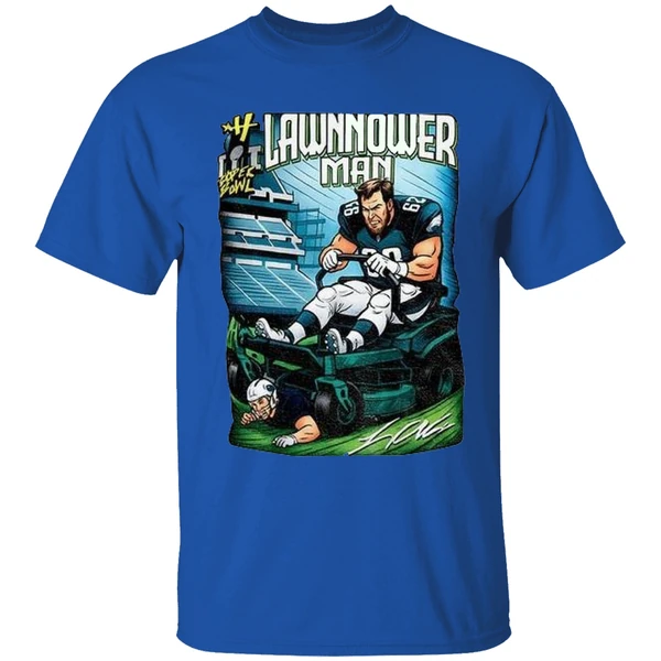 Philadelphia Eagles Landon Dickerson Lawnmower Man Shirt - Image 7