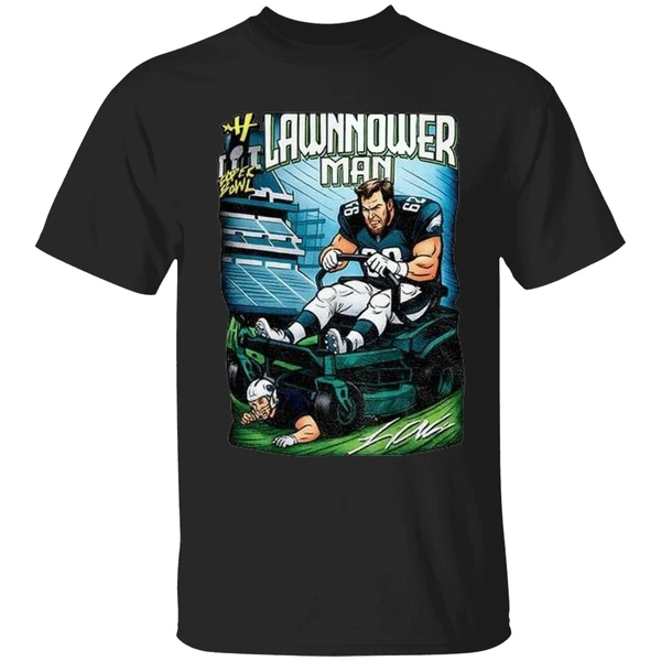 Philadelphia Eagles Landon Dickerson Lawnmower Man Shirt - Image 8
