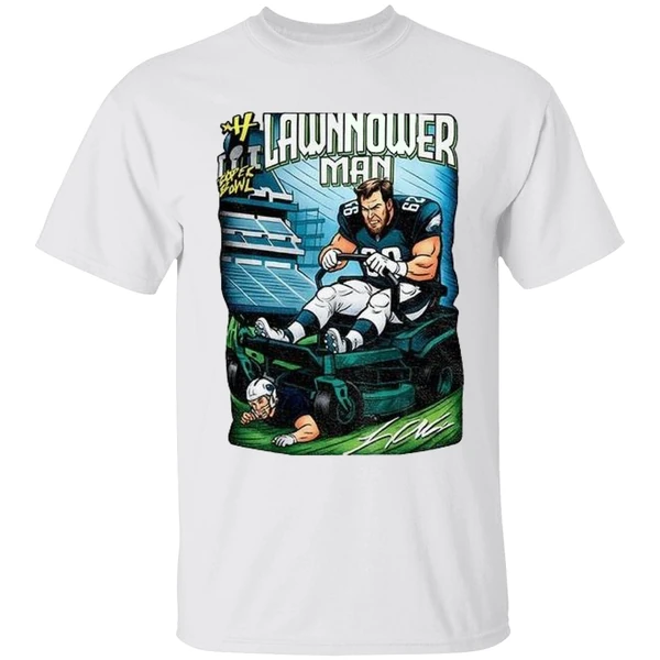 Philadelphia Eagles Landon Dickerson Lawnmower Man Shirt - Image 9