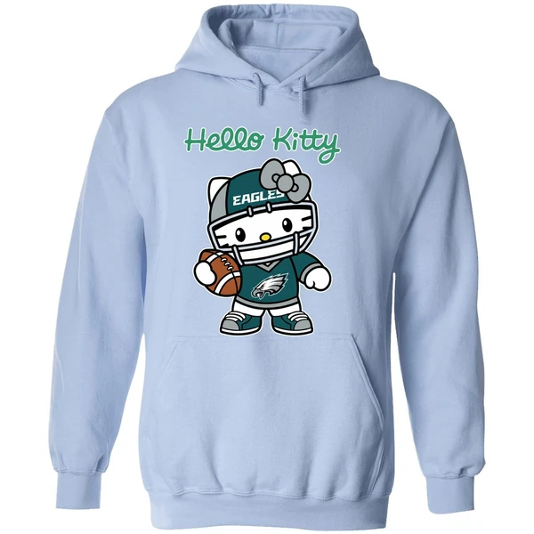 Philadelphia Eagles Nfl Hello Kitty Hoodie - Image 4