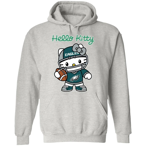 Philadelphia Eagles Nfl Hello Kitty Hoodie - Image 9