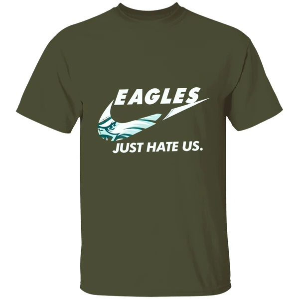 Philadelphia Eagles Nike Just Hate Us Logo Shirt - Image 3