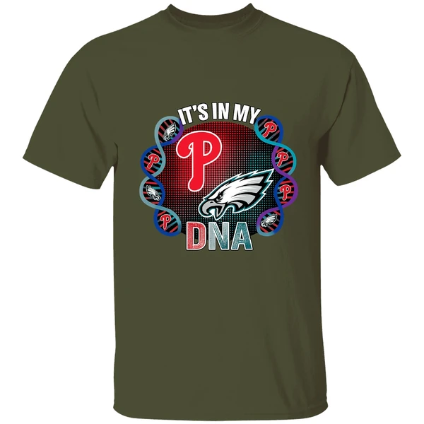 Philadelphia Eagles Philadelphia Phillies Its In My Dna Shirt - Image 3