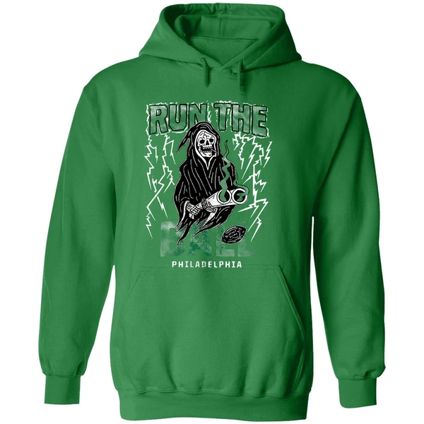 Philadelphia Eagles Run The Ball Crying Wont Help You Praying Wont Do You No Good Hoodie - Image 2