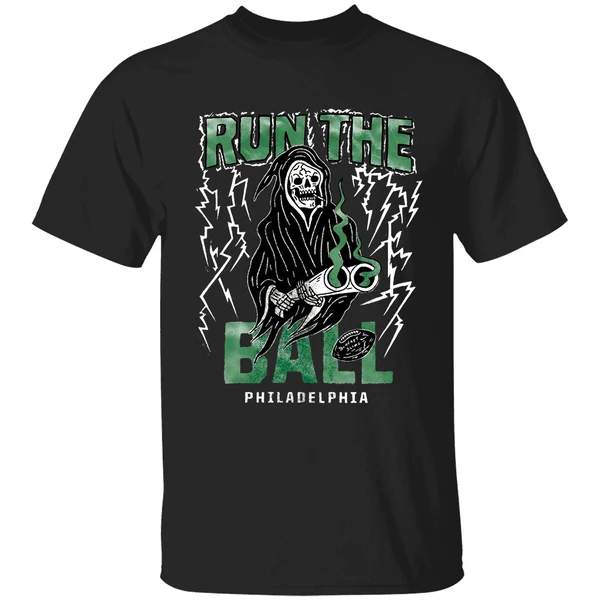 Philadelphia Eagles Run The Ball Crying Wont Help You Praying Wont Do You No Good Shirt