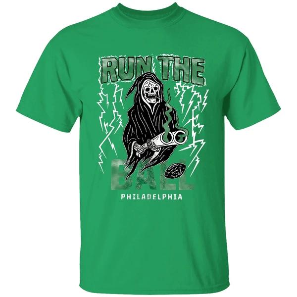 Philadelphia Eagles Run The Ball Crying Wont Help You Praying Wont Do You No Good Shirt - Image 2