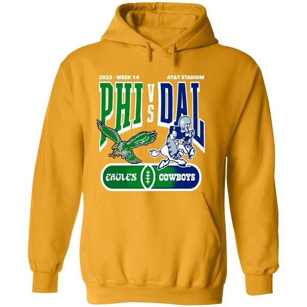Philadelphia Eagles Vs Dallas Cowboys 2023 Week 14 At And T Stadium Hoodie