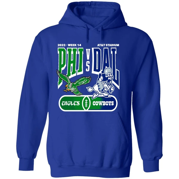 Philadelphia Eagles Vs Dallas Cowboys 2023 Week 14 At And T Stadium Hoodie - Image 7