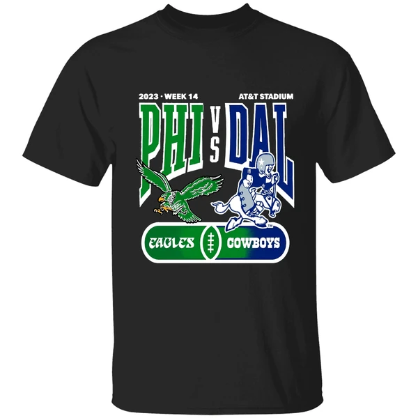 Philadelphia Eagles Vs Dallas Cowboys 2023 Week 14 At And T Stadium Shirt