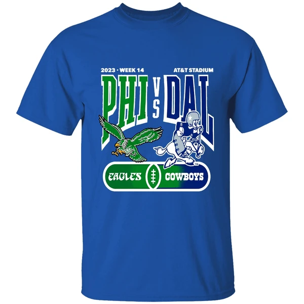 Philadelphia Eagles Vs Dallas Cowboys 2023 Week 14 At And T Stadium Shirt - Image 8
