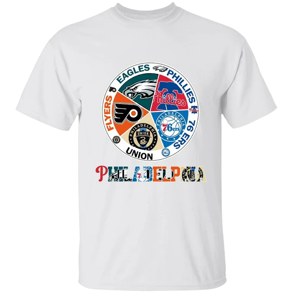 Philadelphia Teams Flyers Eagles Phillies 76 Ers Union Shirt