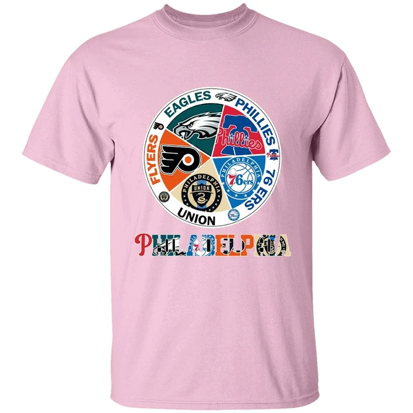 Philadelphia Teams Flyers Eagles Phillies 76 Ers Union Shirt - Image 2