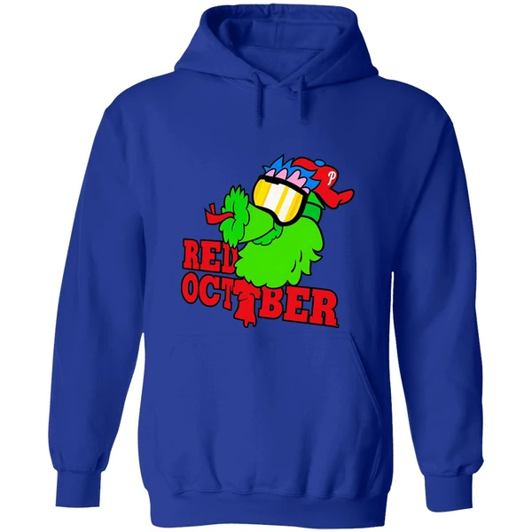 Phillie Phanatic Philadelphia Phillies Mlb Baseball Red October 2025 Hoodie - Image 3