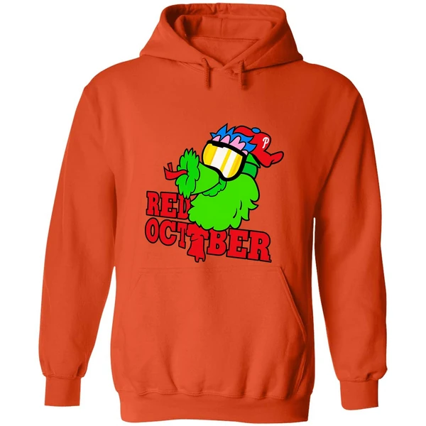 Phillie Phanatic Philadelphia Phillies Mlb Baseball Red October 2025 Hoodie - Image 5
