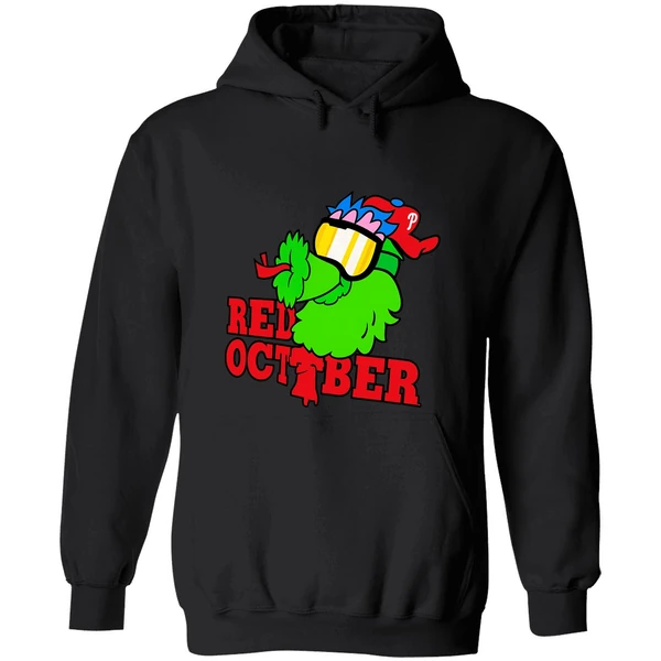Phillie Phanatic Philadelphia Phillies Mlb Baseball Red October 2025 Hoodie - Image 8