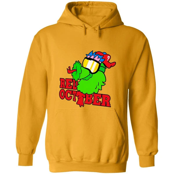 Phillie Phanatic Philadelphia Phillies Mlb Baseball Red October 2025 Hoodie - Image 9
