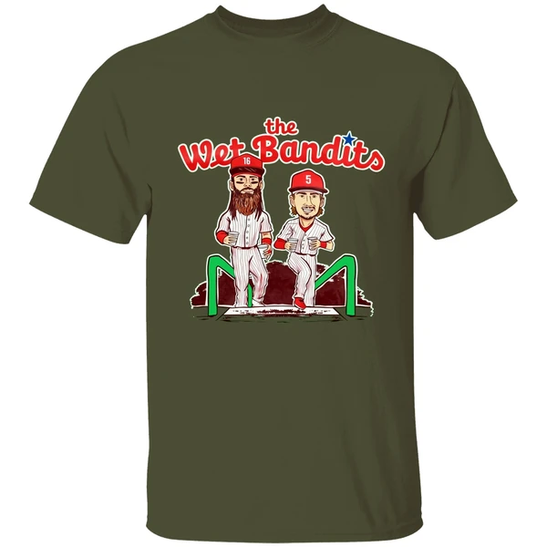 Phillies Brandon Marsh And Bryson Stott The Wet Bandits Shirt - Image 3