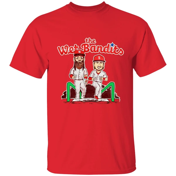 Phillies Brandon Marsh And Bryson Stott The Wet Bandits Shirt - Image 6