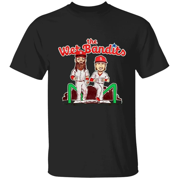 Phillies Brandon Marsh And Bryson Stott The Wet Bandits Shirt - Image 9
