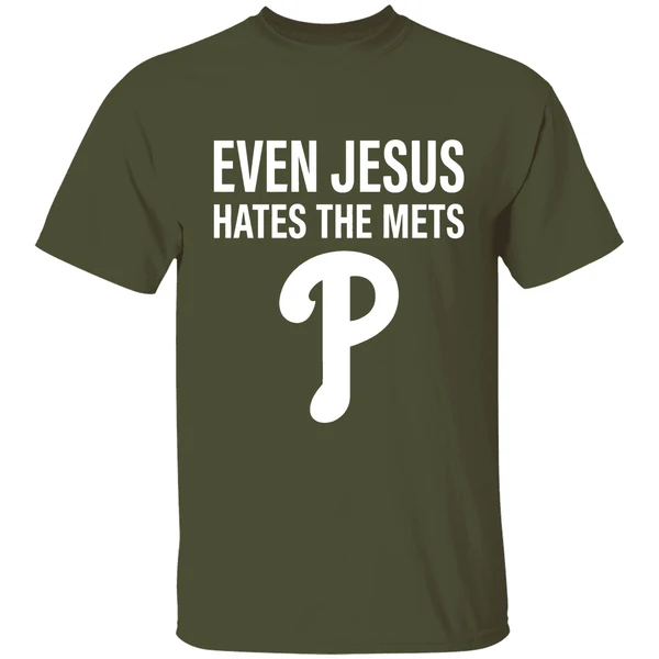 Phillies Even Jesus Hate The Mets Shirt - Image 4