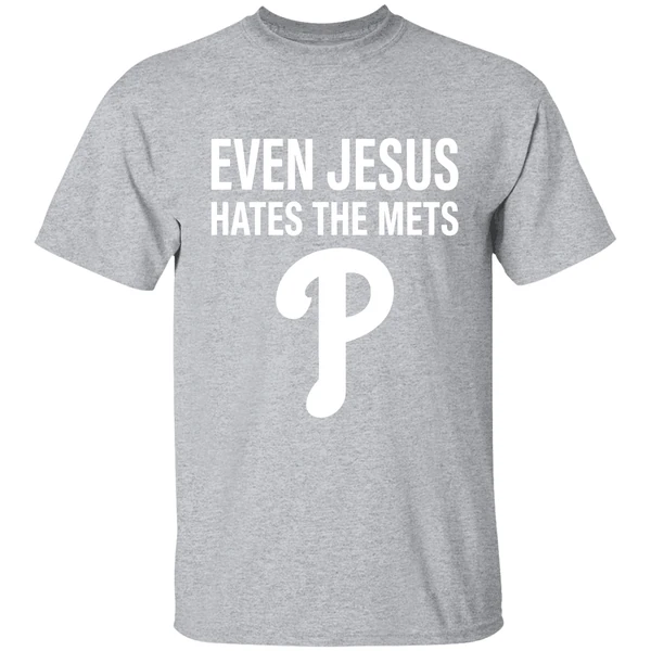 Phillies Even Jesus Hate The Mets Shirt - Image 9