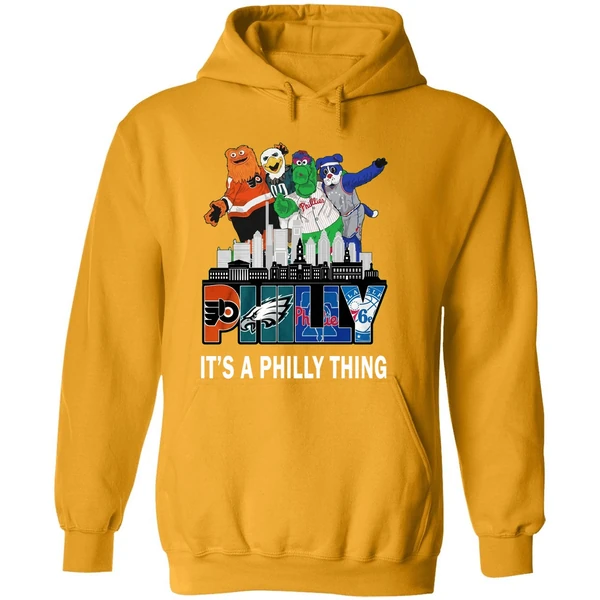 Philly City Mascots Philly It S A Philly Thing 4 Team Sports Hoodie