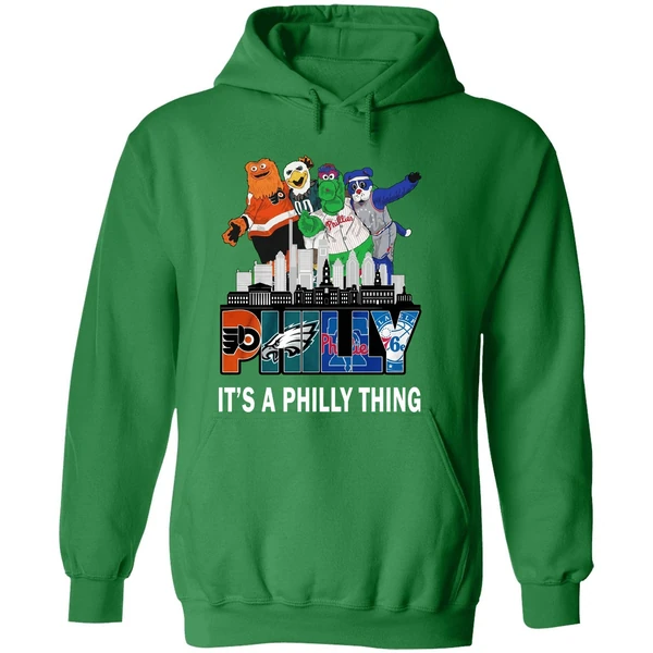 Philly City Mascots Philly It S A Philly Thing 4 Team Sports Hoodie - Image 2