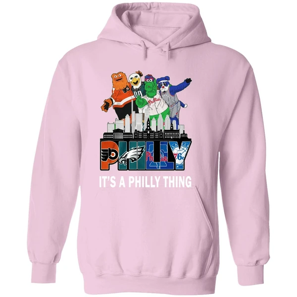 Philly City Mascots Philly It S A Philly Thing 4 Team Sports Hoodie - Image 5