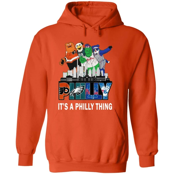 Philly City Mascots Philly It S A Philly Thing 4 Team Sports Hoodie - Image 6