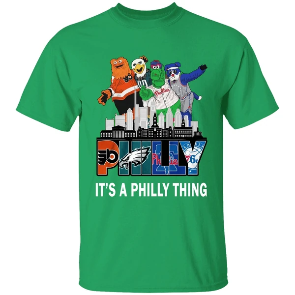 Philly City Mascots Philly It S A Philly Thing 4 Team Sports Shirt - Image 2