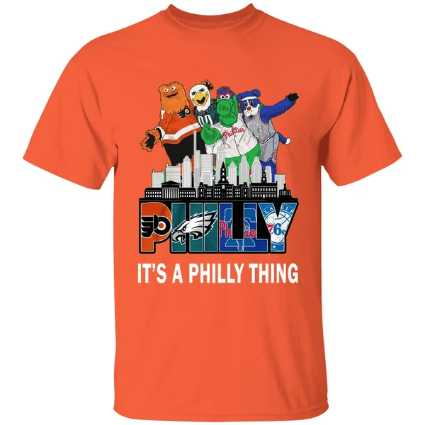 Philly City Mascots Philly It S A Philly Thing 4 Team Sports Shirt - Image 6