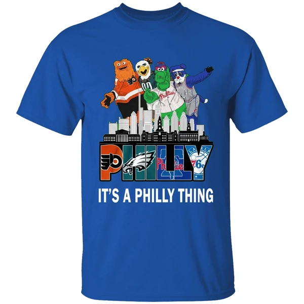 Philly City Mascots Philly It S A Philly Thing 4 Team Sports Shirt - Image 8
